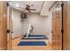 Basement gym area with treadmill and yoga mat; workout in the convenience of your home at 2163 Laurel Leaf Ln, Avon, IN 46123