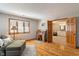 Bedroom featuring hardwood floors, natural light, and a sofa at 2163 Laurel Leaf Ln, Avon, IN 46123
