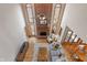 Bright living room with cathedral ceilings, brick fireplace, and hardwood floors at 2163 Laurel Leaf Ln, Avon, IN 46123