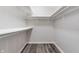 Walk-in closet with rod and shelf, providing ample storage in neutral colors at 2215 Van Ness Pl, Indianapolis, IN 46240