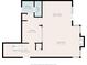 First floor plan featuring a foyer, kitchen, living room, dining area, bathroom, and laundry room at 2215 Van Ness Pl, Indianapolis, IN 46240