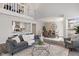 Spacious living room with high ceilings and an adjacent dining area at 2215 Van Ness Pl, Indianapolis, IN 46240