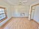 Spacious bedroom featuring hardwood floors and a window that provides natural light at 2839 E 19Th St, Indianapolis, IN 46218