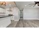 Open-concept living room and kitchen showcase modern design with sleek finishes and plenty of space at 301 Villa Ave, Indianapolis, IN 46201