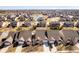 Aerial view of a neighborhood and a pond in the distance at 3509 Heathcliff Ct, Westfield, IN 46074