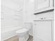 Modern bathroom featuring a vanity, mirror and shower with updated fixtures at 3918 Columbus Ave, Anderson, IN 46013