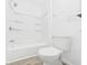 Clean bathroom with a white shower and toilet at 3918 Columbus Ave, Anderson, IN 46013