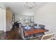 Charming dining room adjacent to the living room, perfect for entertaining and gatherings at 405 W 73Rd St, Indianapolis, IN 46260