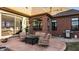 Relaxing stamped patio with comfortable seating, perfect for entertaining and enjoying the outdoor view at 4287 Prairie Falcon Dr, Zionsville, IN 46077