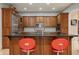 Well-equipped kitchen with central island, seating, and modern finishes at 438 E Vermont St, Indianapolis, IN 46202