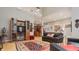 Open-concept design connecting living, dining, and kitchen areas, highlighted by hardwood floors at 438 E Vermont St, Indianapolis, IN 46202