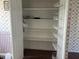 Pantry with white shelves at 4823 S State Road 75, Jamestown, IN 46147