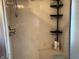 The bathroom features a shower with a corner shower caddy at 4823 S State Road 75, Jamestown, IN 46147