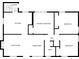 Detailed floor plan showcasing the layout of the home, including the kitchen, bedrooms, and living areas at 536 W 52Nd St, Indianapolis, IN 46208
