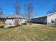 Expansive backyard view showcasing home's exterior and outbuilding at 551 E 600 S, Lebanon, IN 46052