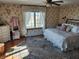 Cozy bedroom with floral wallpaper and natural light at 551 E 600 S, Lebanon, IN 46052