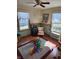 Comfortable bedroom with floral wallpaper, and warm natural light coming through the windows at 551 E 600 S, Lebanon, IN 46052