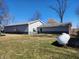View of the storage building or outbuilding with ample yard space at 551 E 600 S, Lebanon, IN 46052
