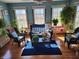 Sunroom filled with natural light, wicker furniture, and plenty of plants at 551 E 600 S, Lebanon, IN 46052