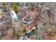 Unique dome home with a dock on the water, surrounded by mature trees and offering a private, serene setting at 6655 Gopher Dr, Nineveh, IN 46164