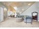 Spacious living room features a dome ceiling, neutral carpet, and cozy seating area at 6655 Gopher Dr, Nineveh, IN 46164