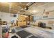 Spacious garage area with organized storage and ample workspace at 8172 S Shoreview Dr, Trafalgar, IN 46181