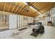 Well-lit garage with a finished ceiling, perfect for storage or workspace at 8172 S Shoreview Dr, Trafalgar, IN 46181