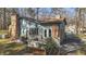 This home features multiple outdoor decks and entrances, plus brick and siding exterior at 8172 S Shoreview Dr, Trafalgar, IN 46181