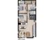 Detailed second-floor plan showcasing the layout, kitchen, bedrooms, and living spaces at 929 N Beville Ave, Indianapolis, IN 46201