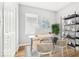Cozy home office with stylish decor, natural light, and plenty of workspace at 929 N Beville Ave, Indianapolis, IN 46201
