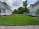 Expansive vacant lot ready for development, surrounded by established homes and lush greenery at 929 N Beville Ave, Indianapolis, IN 46201