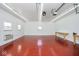 Interior view of the spacious garage with lots of room at 1310 Bowman Dr, Greenfield, IN 46140