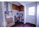 Mudroom with built-in shelving, cabinets, and storage space near the entrance at 1334 Hannibal St, Noblesville, IN 46060