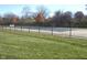 Well-maintained community tennis courts surrounded by a secure black fence at 1344 Tishman Ln # 1344, Indianapolis, IN 46260