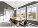 Dining room featuring large windows and an outdoor view at 13615 Moorcroft Dr, Fishers, IN 46037