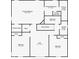 Schematic floor plan highlighting primary bedroom and bathroom dimensions at 13615 Moorcroft Dr, Fishers, IN 46037