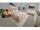 Serene bedroom with soft carpet, light wood furniture, and bright light, creating a peaceful retreat at 15704 Millwood Dr, Noblesville, IN 46060