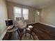 Bright living room features wood floors and natural light at 2341 California St, Columbus, IN 47201