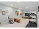Spacious finished basement provides flexible living space for recreation and exercise with treadmill at 2750 Joshua Dr, Carmel, IN 46033
