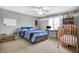 Bedroom with a crib, full bed, and lots of decor at 2750 Joshua Dr, Carmel, IN 46033