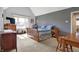 Bedroom with vaulted ceilings, windows, and a full bed at 2750 Joshua Dr, Carmel, IN 46033