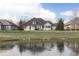 Back of house from pond on a sunny day at 2861 Shadwell Pl, Greenwood, IN 46143