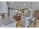 Spacious white kitchen featuring stainless steel appliances, granite countertops, and ample cabinet space at 2861 Shadwell Pl, Greenwood, IN 46143