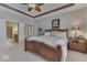 Spacious main bedroom with decorative ceiling fan, and natural light creating a cozy and inviting retreat at 2861 Shadwell Pl, Greenwood, IN 46143
