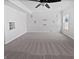 Neutral living room with carpet flooring, recessed lighting, and a ceiling fan at 3153 Underwood Dr, Whiteland, IN 46184