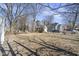 The backyard of the home with a detached garage at 3701 N Temple Ave, Indianapolis, IN 46218