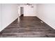 Spacious living room featuring hardwood flooring and a ceiling fan at 3743 Celtic Dr, Indianapolis, IN 46235