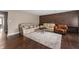 Inviting living room with comfortable seating, wood floors, and stylish decor at 505 W Hunters Dr # D, Carmel, IN 46032