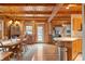 Open concept dining and kitchen area with wood accents and plenty of natural light at , Columbus, IN 47201