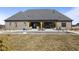 Large backyard with a covered pool, ideal for relaxation and recreation at 5189 Abbeygate Blvd, Bargersville, IN 46106